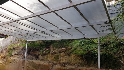 Patio covers  - White Frame Solar Ice Polycarb - Image 4