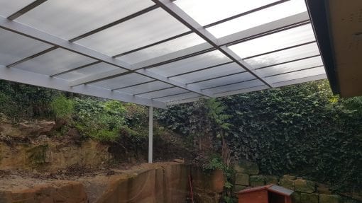 Patio covers  - White Frame Solar Ice Polycarb - Image 5
