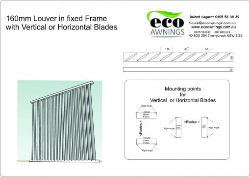 Privacy Screen Louvers  with fixed welded Louvers in a fixed frame - Image 3