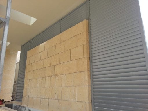Privacy Screen Louvers  with fixed welded Louvers in a fixed frame - Image 6