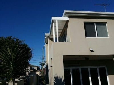 Patio Slimline Awnings  - White Frame