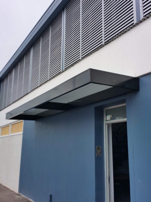 Slimline Awnings  - Black Frame  over a Door - Image 10