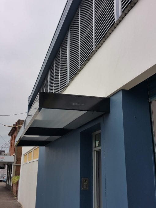 Slimline Awnings  - Black Frame  over a Door - Image 9