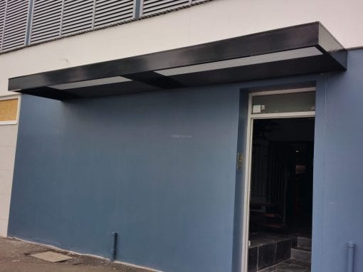 Slimline Awnings  - Black Frame  over a Door - Image 7
