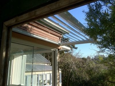 Canter Lever Louvers with side Privacy screen