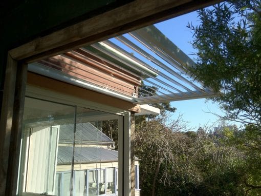Canter Lever Louvers with side Privacy screen