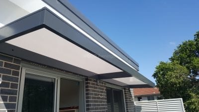 awning over door