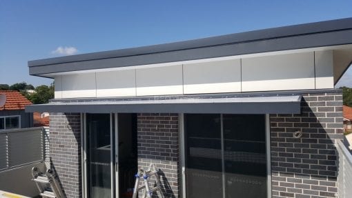 awning over door