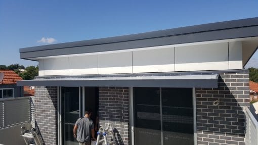 awning over door