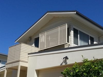 Privacy Screen Louvers with standoff Legs
