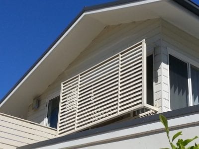 Privacy Screen Louvers  with Standoff Legs