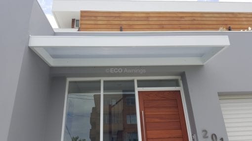 Slimline Awnings  - White Frame  over a Door - Image 4