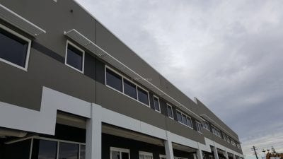 Canter Lever Louver  over window in a factory Units