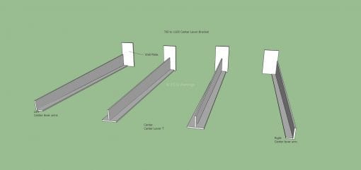 Canter Lever Louver  wrapped around a corner with a drop side privacy screen - Image 8