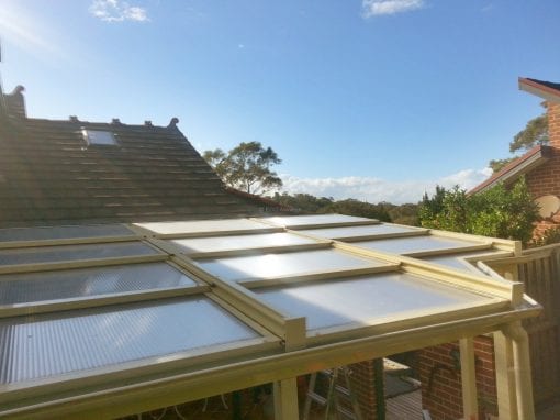 Retracta Roof The Sliding Roof System 4Bay 4Panel With angle cut out in the corners - Image 3
