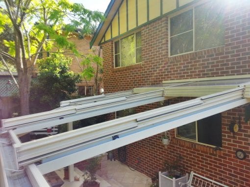 Retracta Roof The Sliding Roof System 4Bay 4Panel With angle cut out in the corners - Image 7