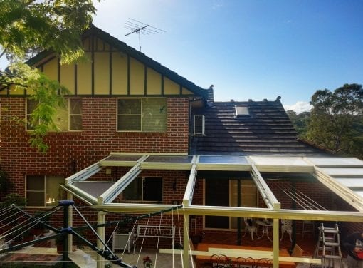 Retracta Roof The Sliding Roof System 4Bay 4Panel With angle cut out in the corners - Image 6
