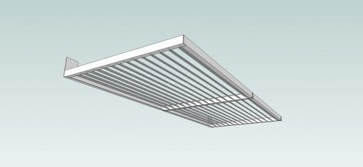 Canter Lever Louver  wrapped around a corner with a drop side privacy screen - Image 9