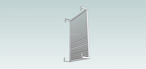 Privacy Screen Louvers  with Standoff Legs - Image 6
