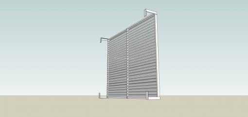 Privacy Screen Louvers  with Standoff Legs - Image 7
