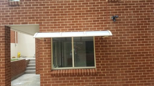 Polycarb  Window and Door Awnings  -Bull Nose - Image 4