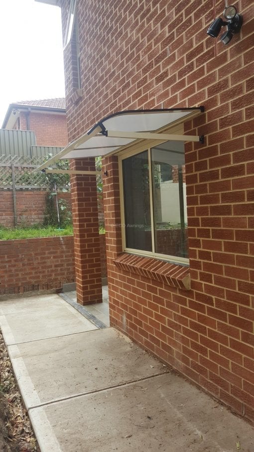 Polycarb  Window and Door Awnings  -Bull Nose - Image 2