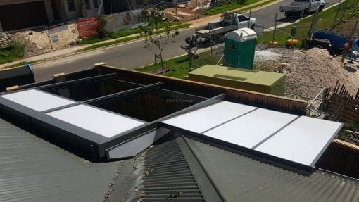 Retracta Roof Sliding Roof System 2 Bay 4 Panel with a fixed side patio attached - Image 3