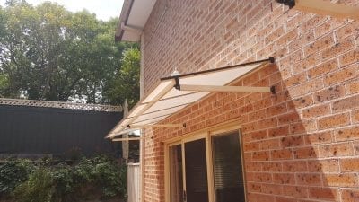 window door awning