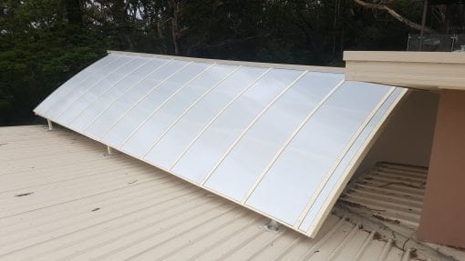 Barrel Vault & Domus Awnings  - Mounted Between 2 Roofs - Image 10