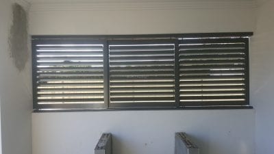 Privacy Screen Louvers with Sliding Adjustable 85mm Blades