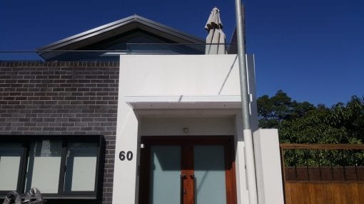 Slimline polycarb Awning