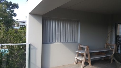 Privacy Screen louver with 160 fixed vertical blades 100x50 box frame - Image 4