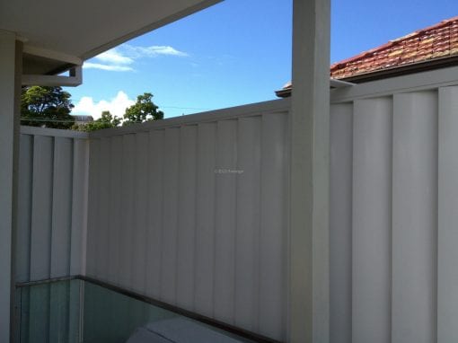 Privacy Screen louver with 160mm fixed vertical blades 100x50 box frame - Image 4