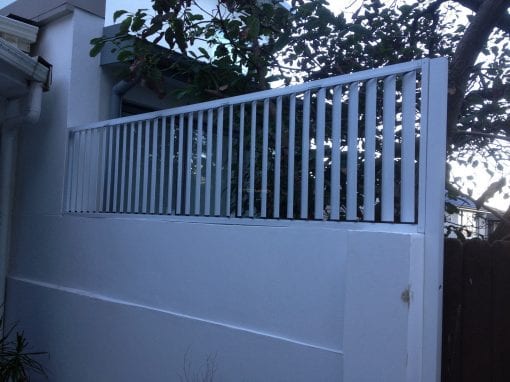 Privacy Screen louver Fence with 160 fixed vertical blades