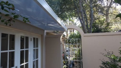 Slimline polycarb Awning