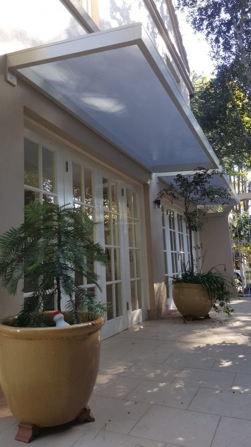 Slimline polycarb Awning