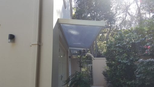 Slimline polycarb Awning