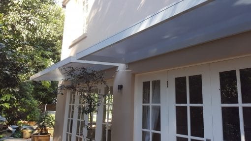 Slimline polycarb Awning