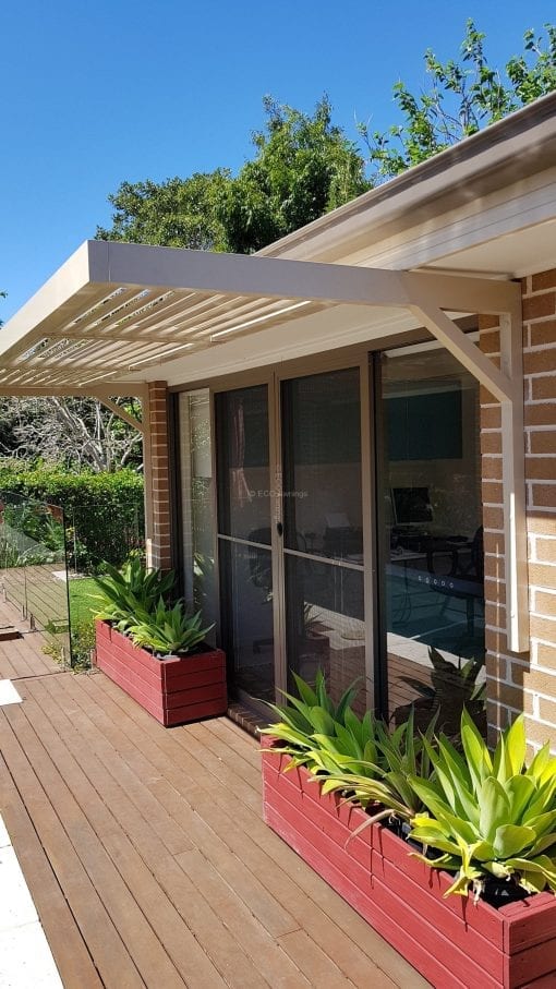 Canter Lever Louvers mounted above Glass door - Image 4