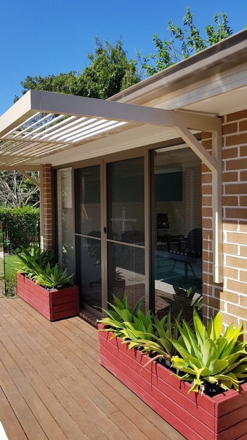 Canter Lever Louvers mounted above Glass door - Image 3