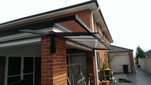 Canter Lever Twin wall Polycarb awnings - Image 9