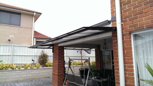 Canter Lever Twin wall Polycarb awnings - Image 8