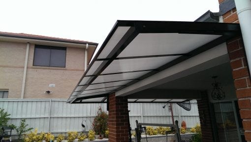 Canter Lever Twin wall Polycarb awnings - Image 7