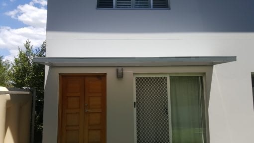 Slimline polycarb awning