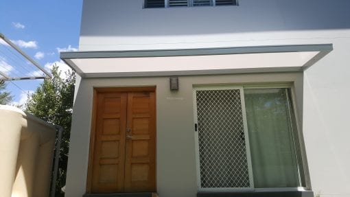 Slimline polycarb awning