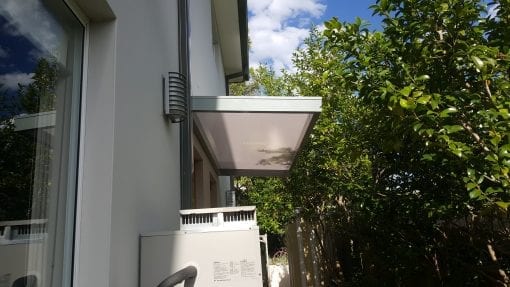Slimline polycarb awning
