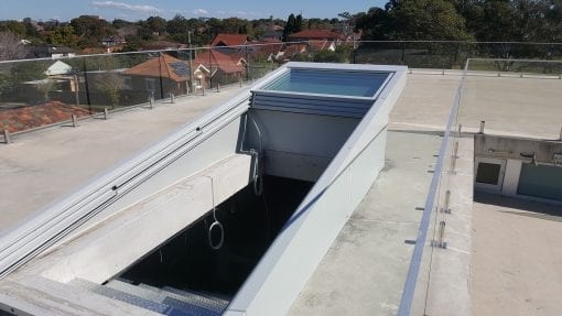 Retractable Glass Roof over Door