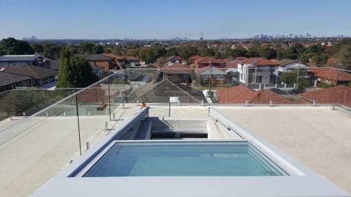 Retractable Glass Roof over Door