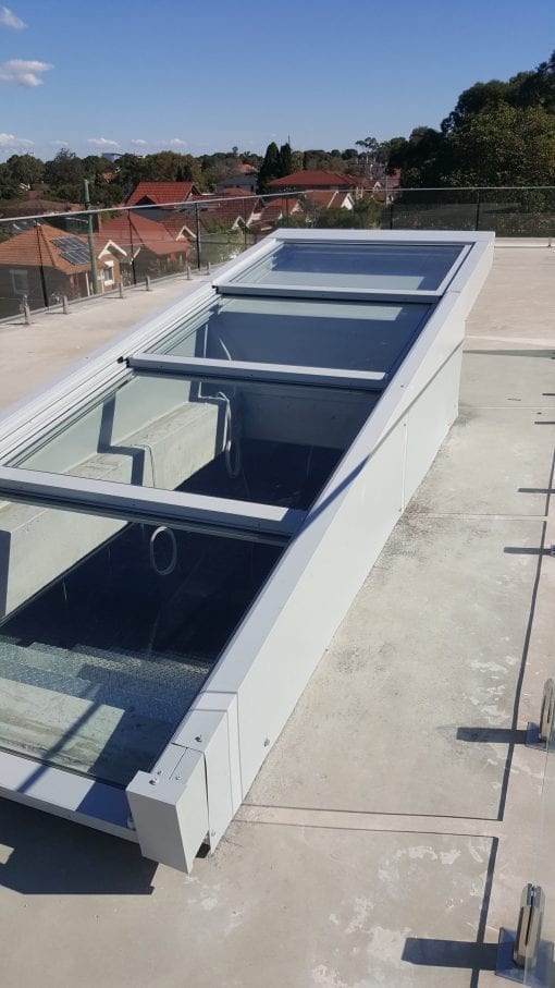 Retractable Glass Roof over Door