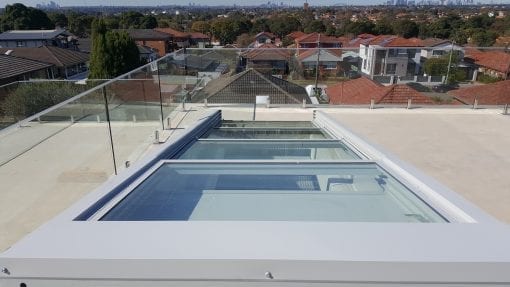 Retractable Glass Roof over Door